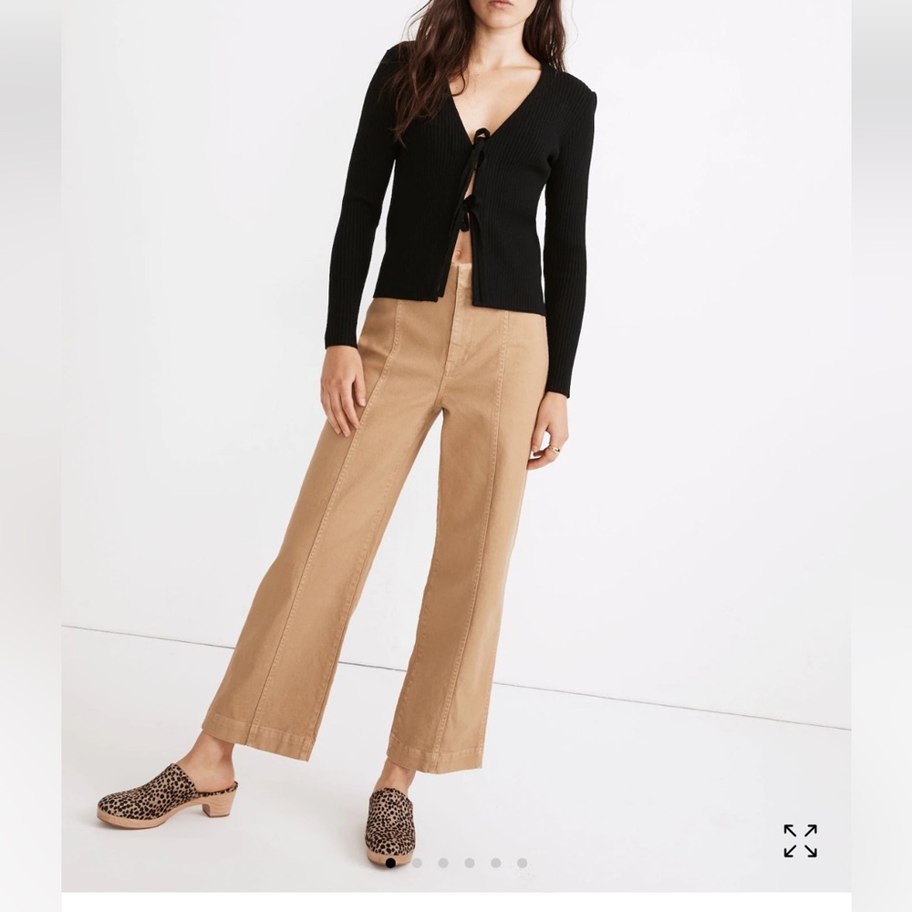 Madewell Wide-Leg Pants in Camel Tan